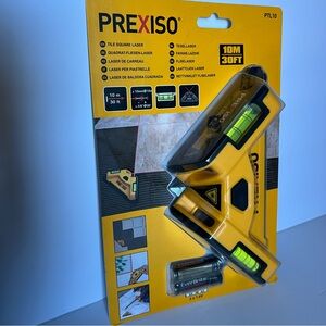 PREXISO Tile Square Laser Level PTL10 – 30ft Range (New)